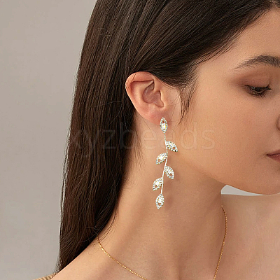 4 Pairs 2 Colors Brass Stud Earrings EJEW-GO0003-09-1