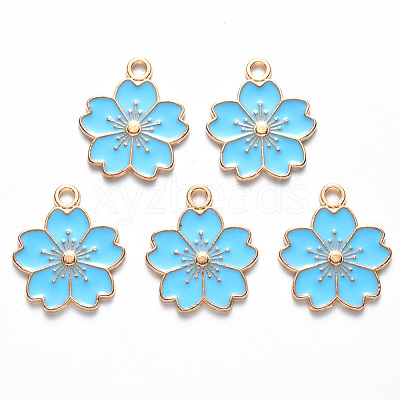 Alloy Enamel Pendants X-ENAM-S121-115C-1