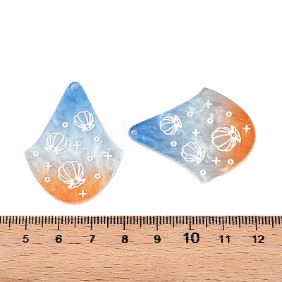 Printed Acrylic Pendants OACR-T028-02B-1