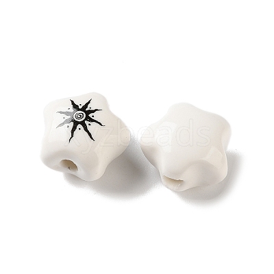Printed Handmade Porcelain Beads PR-CBA3F2D-05D-1
