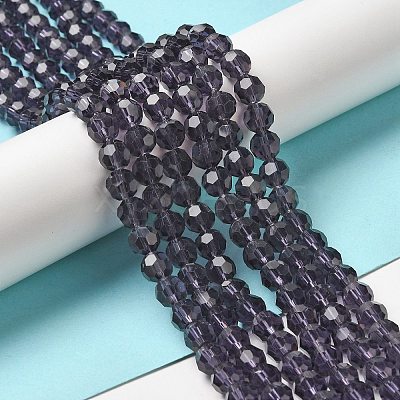 Transparent Glass Beads EGLA-A035-T8mm-D15-1