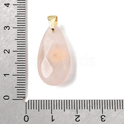 Natural Rose Quartz Pendants G-C282-02G-1
