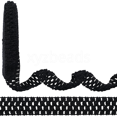 10M Elastic Polyester Ribbon Baby Headbands OHAR-GF0001-53B-02-1