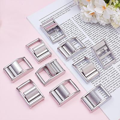 10Pcs Stainless Steel Cam Lock Lever Buckles STAS-GO0001-35-1
