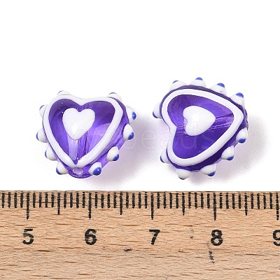 Handmade Lampwork Beads LAMP-D003-02O-1