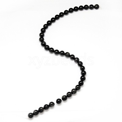 Natural Obsidian Round Beads Strands X-G-L275-03-16mm-01-1