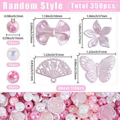 110Pcs DIY Gradient Color Style Jewelry Making Finding Kits KY-SP0001-67E-1