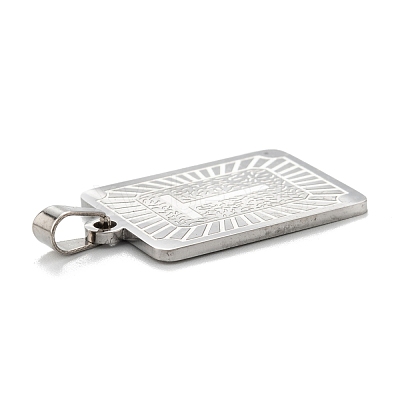 Non-Tarnish 304 Stainless Steel Pendants STAS-K216-48T-P-1