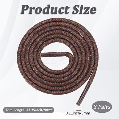Round Waxed Cord Shoelace String OCOR-WH20007-225A-05-1