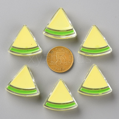 Transparent Enamel Acrylic Beads TACR-S155-001B-1