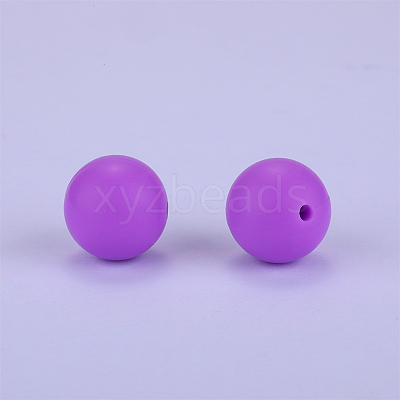 Round Silicone Focal Beads SI-JX0046A-04-1