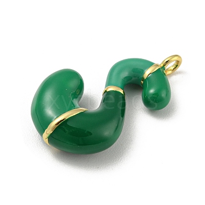 Brass Enamel Pendants X-KK-E093-03G-S-1