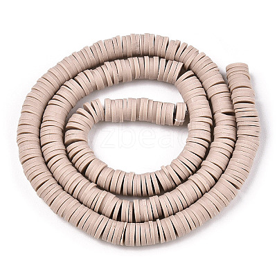 Handmade Polymer Clay Bead Strands CLAY-T002-6mm-80-1