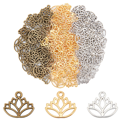 120Pcs 3 Colors Alloy Pendants FIND-UN0002-47-1