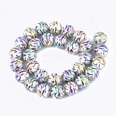 Electroplate Glass Beads Strands EGLA-S177-09B-05-1