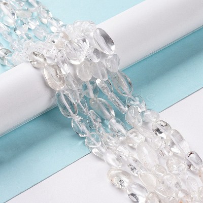 Natural Quartz Crystal Beads Strands G-I351-A08-01-1