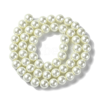 Eco-Friendly  Dyed Glass Pearl Round Beads Strands HY-A002-8mm-RB011-1