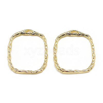 Brass Open Back Bezel Pendants LS-X-KK-N200-042-1
