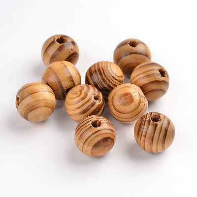 Round Natural Wood Beads WOOD-Q009-16mm-LF-1