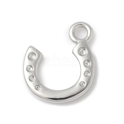 U-Shaped Brass Pendants KK-Q091-06P-1