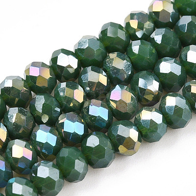Electroplate Glass Beads Strands LS-EGLA-A034-P4mm-B09-1