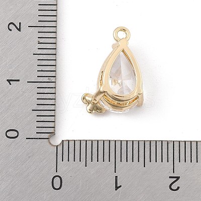 Brass Micro Pave Cubic Zirconia Pendants LS-KK-K371-40A-G-1