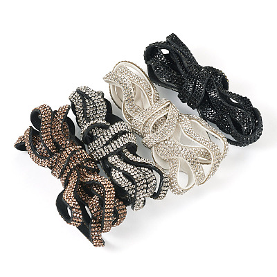 4 Colors Rhinestone Ribbon OCOR-TA0003-08-1