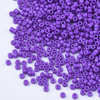 Baking Paint Cylinder Seed Beads SEED-Q036-02A-D08-1