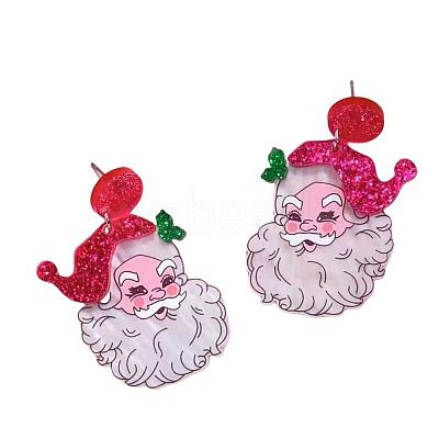 Christmas Acrylic Dangle Stud Earrings FS-WGEF5A4-03-1