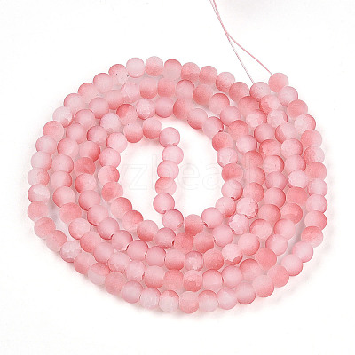 Crackle Glass Beads Strands GLAA-N009-6mm-03-1