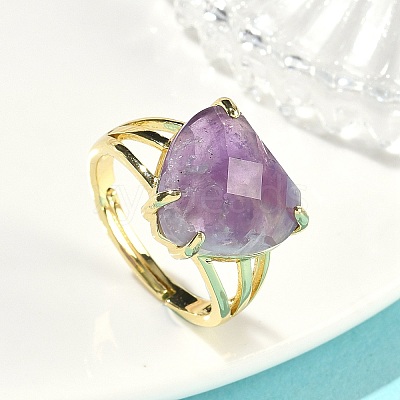 Brass Cuff Open Rings RJEW-D347-01G-13-1