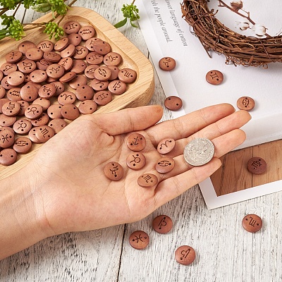 240Pcs 12 Style Laser Cut Wood Connector Charms WOOD-CD0001-34-1