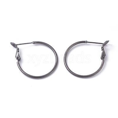 Brass Hoop Earrings KK-I665-26B-B-1