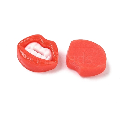 Funny Opaque Resin Cabochons CRES-D312-01B-1