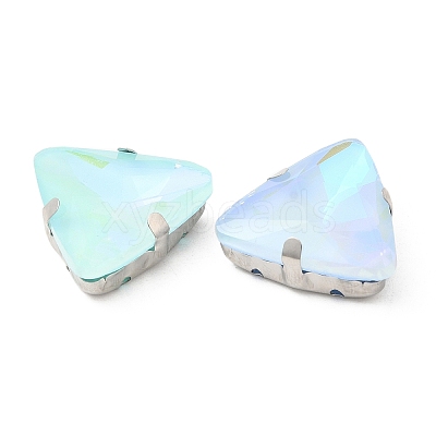 Mocha Fluorescent(MI) Triangle Sew on Rhinestone GGLA-Q086-01A-P03-1