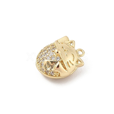 Brass Pave Cubic Zirconia Pendants LS-KK-E791-01G-1