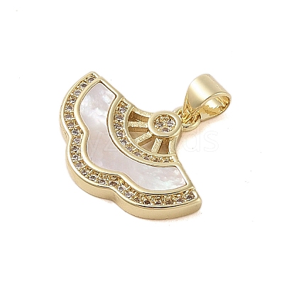 Brass Micro Pave Cubic Zirconia Pendants KK-I712-42G-1