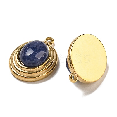 Natural Blue Jade Dyed Pendants STAS-L025-007G-04-1