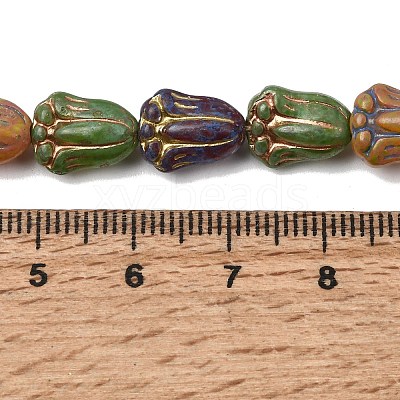 Painted Glass Beads Strands GLAA-Z021-16-1