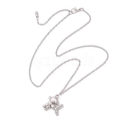 304 Stainless Steel Pendant Necklaces for Women Men NJEW-JN05414-02-1