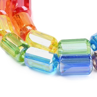 Electroplated Glass Beads Strands EGLA-P067-01A-01-1