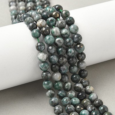 Natural Dioptase Beads Strands G-D302-02-6mm-1