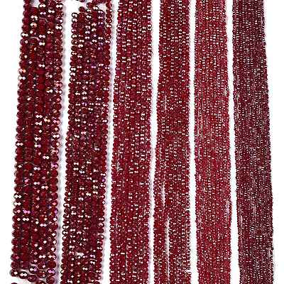 Electroplate Glass Beads Strands LS-EGLA-A044-P8mm-B02-1