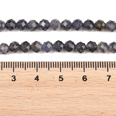 Natural Iolite Beads Strands G-RM250101-D7-1