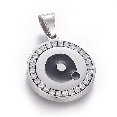 304 Stainless Steel Enamel Pendants STAS-E439-90Q-P-1