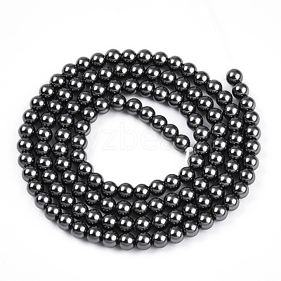 Baking Paint Pearlized Glass Pearl Bead Strands HY-N002-3mm-A02-1