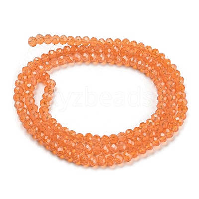 Baking Paint Transparent Glass Beads Strands DGLA-A034-J2mm-B03-1