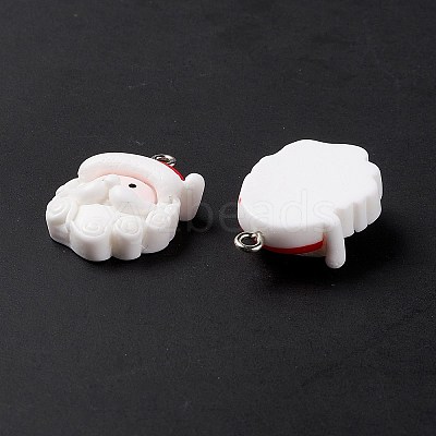 Christmas Theme Opaque Resin Pendants X-FIND-E025-14-1