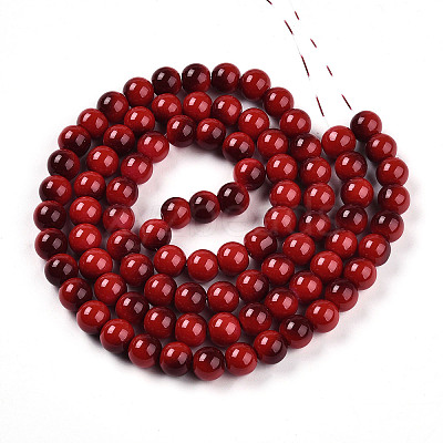 Baking Paint Glass Beads Strands DGLA-N012-10mm-10-1