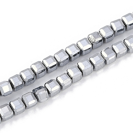 Electroplated Synthetic Non-magnetic Hematite Beads Strands G-H072-C01-02-1